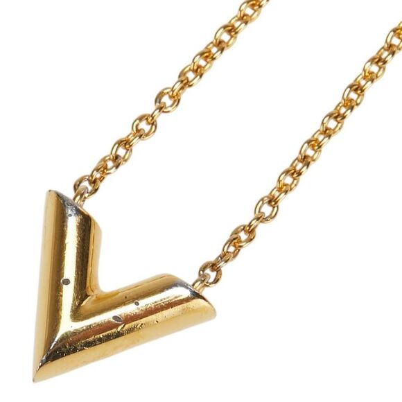 Pre Loved louis vuitton Women metallic | gold Necklaces - Picture 1 of 8